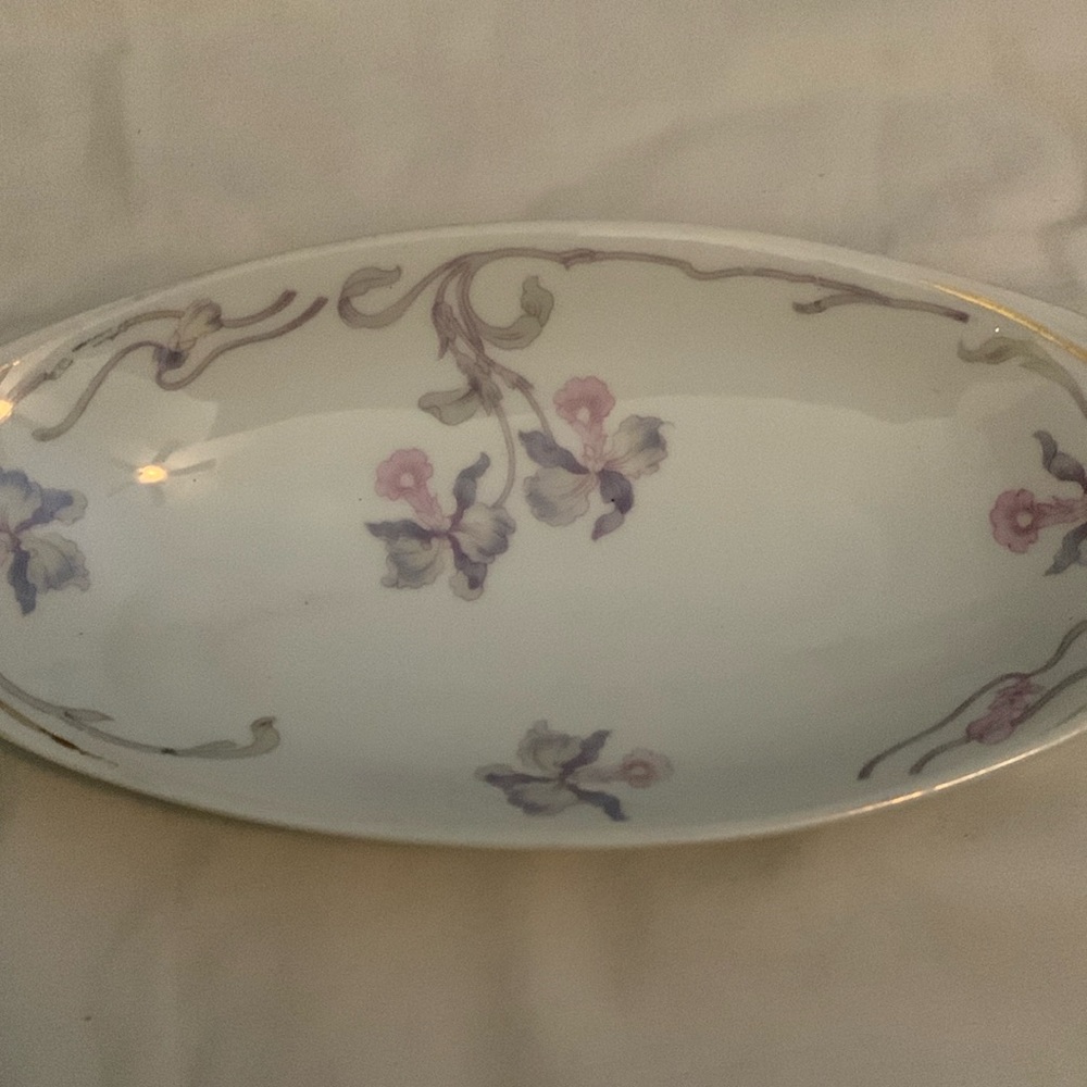 Rosenthal oval celery candy dish.